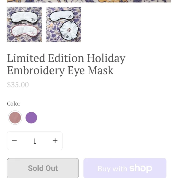 Rudy Jude Sleep Mask - Rust - Picture 4 of 4